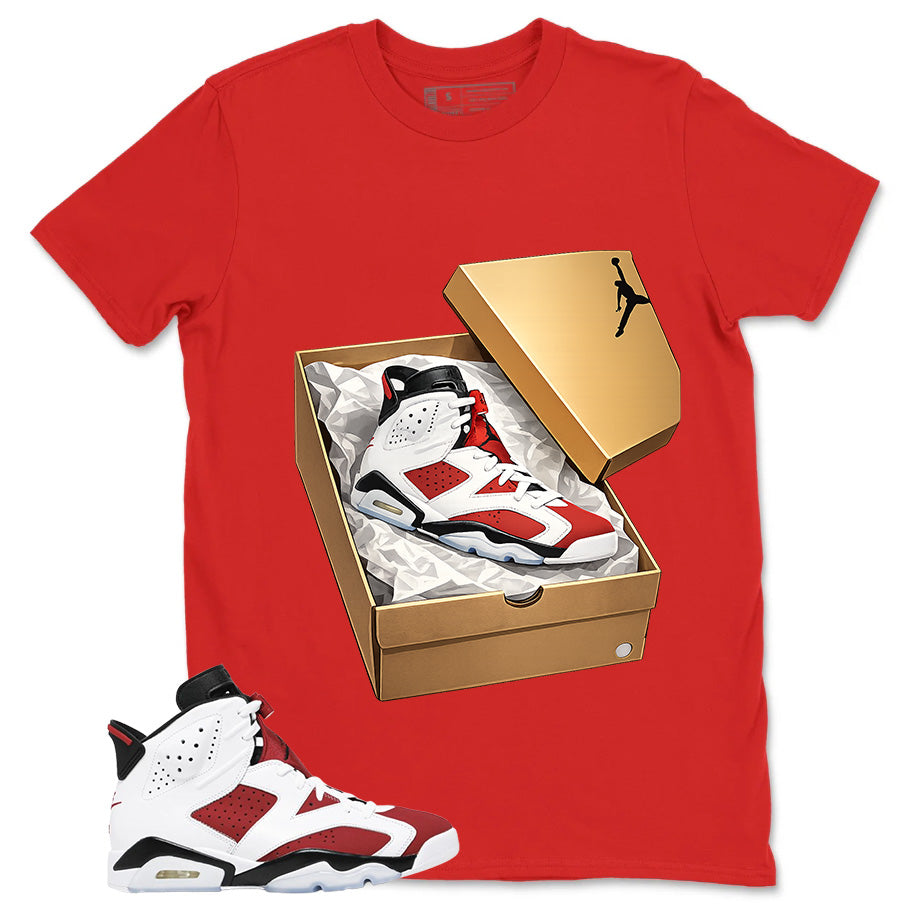 New Kicks Shirt - Match White Air Jordan 6 Carmine