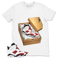 New Kicks Shirt - Match White Air Jordan 6 Carmine