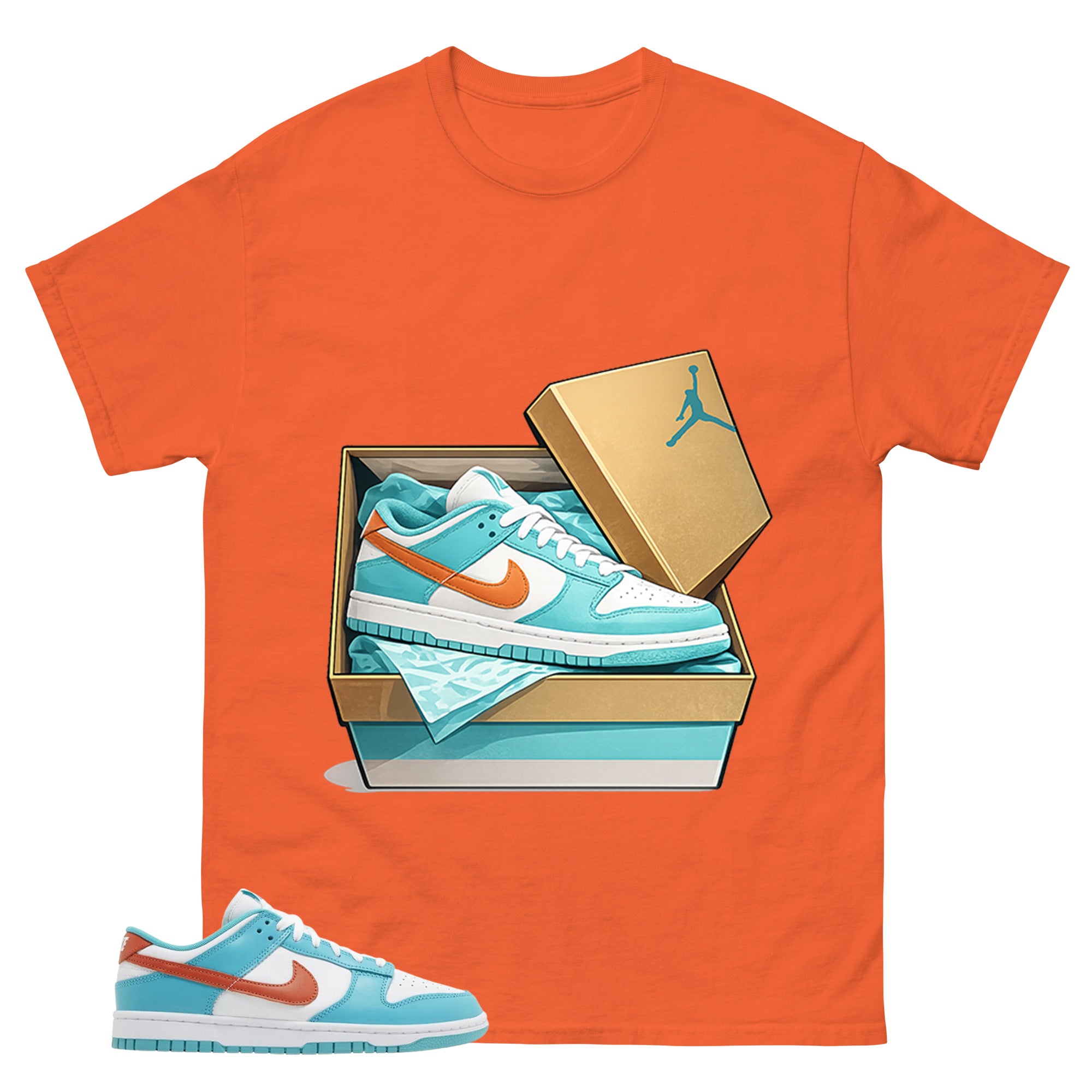 New Kicks Shirt - Match White Dunk Low Miami Dolphins
