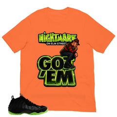 Nightmare On Elm Street Shirt - Match Air Foamposite One Black Volt