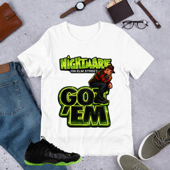 Nightmare On Elm Street Shirt - Match Air Foamposite One Black Volt