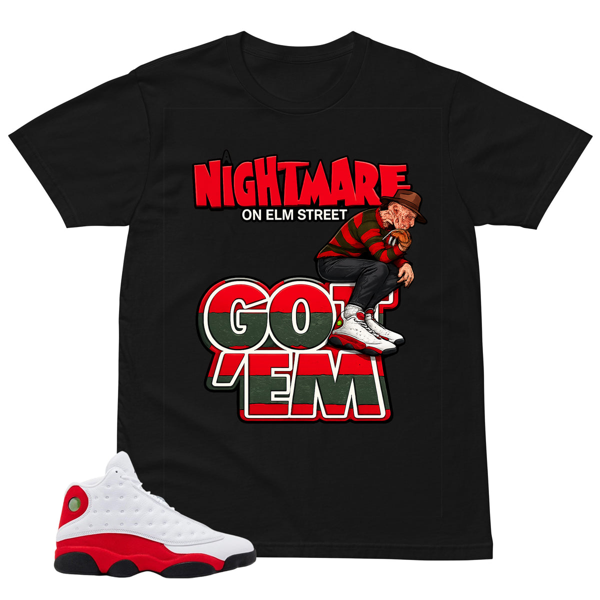 Nightmare On Elm Street Shirt - Match Air Jordan 13 'True Red' 2026