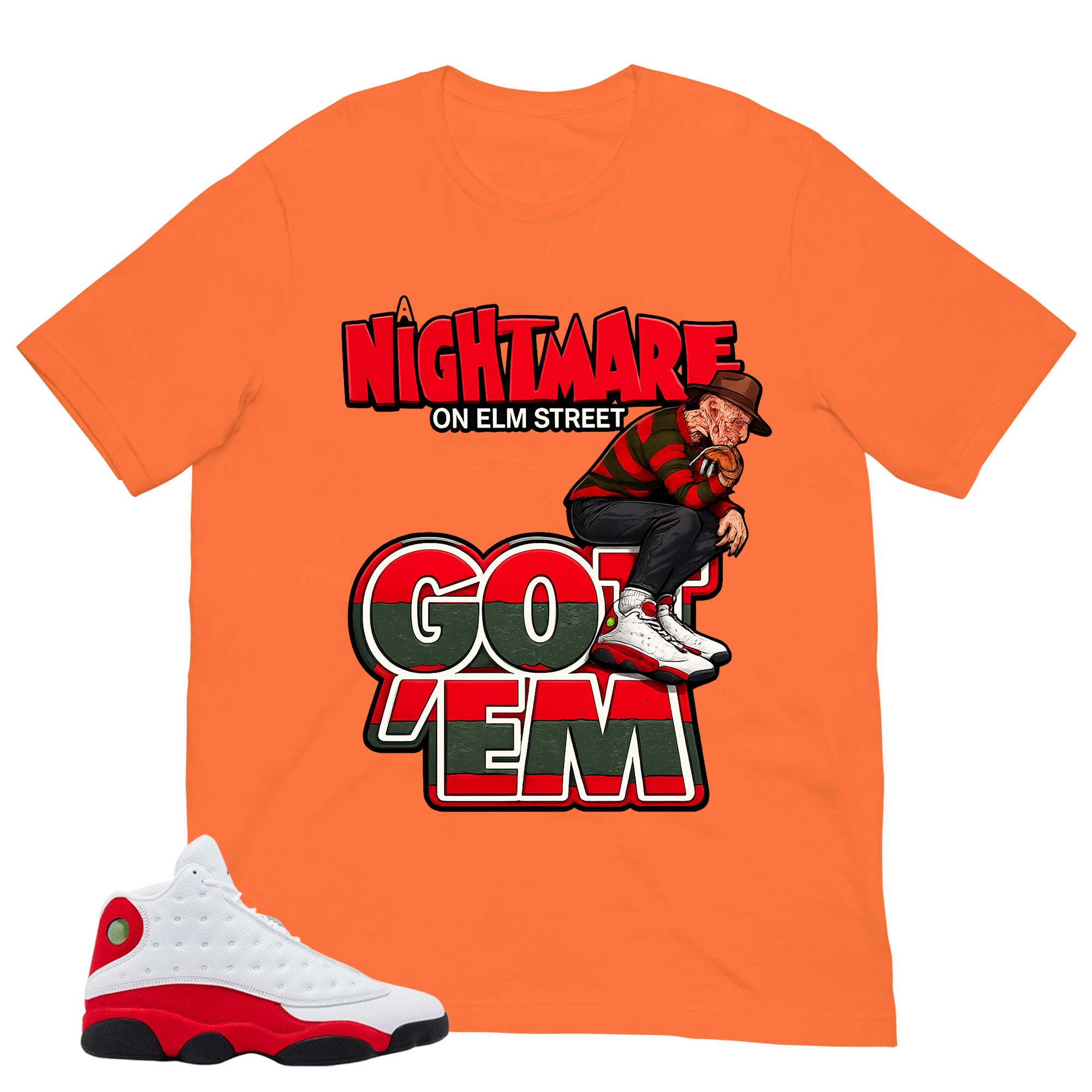 Nightmare On Elm Street Shirt - Match Air Jordan 13 'True Red' 2026