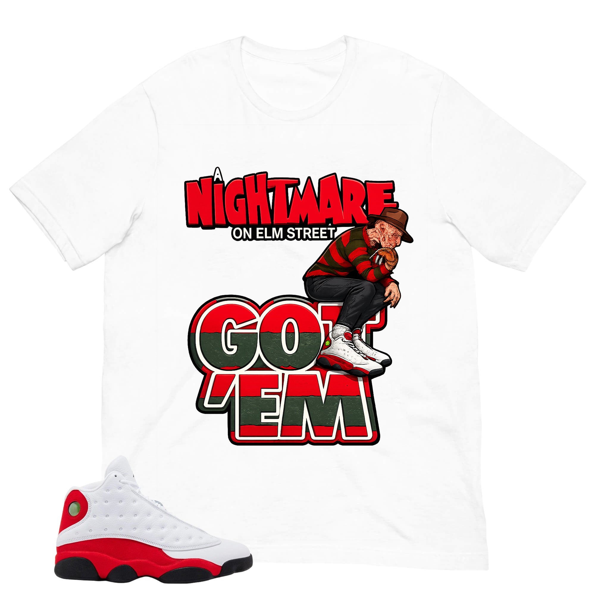 Nightmare On Elm Street Shirt - Match Air Jordan 13 'True Red' 2026