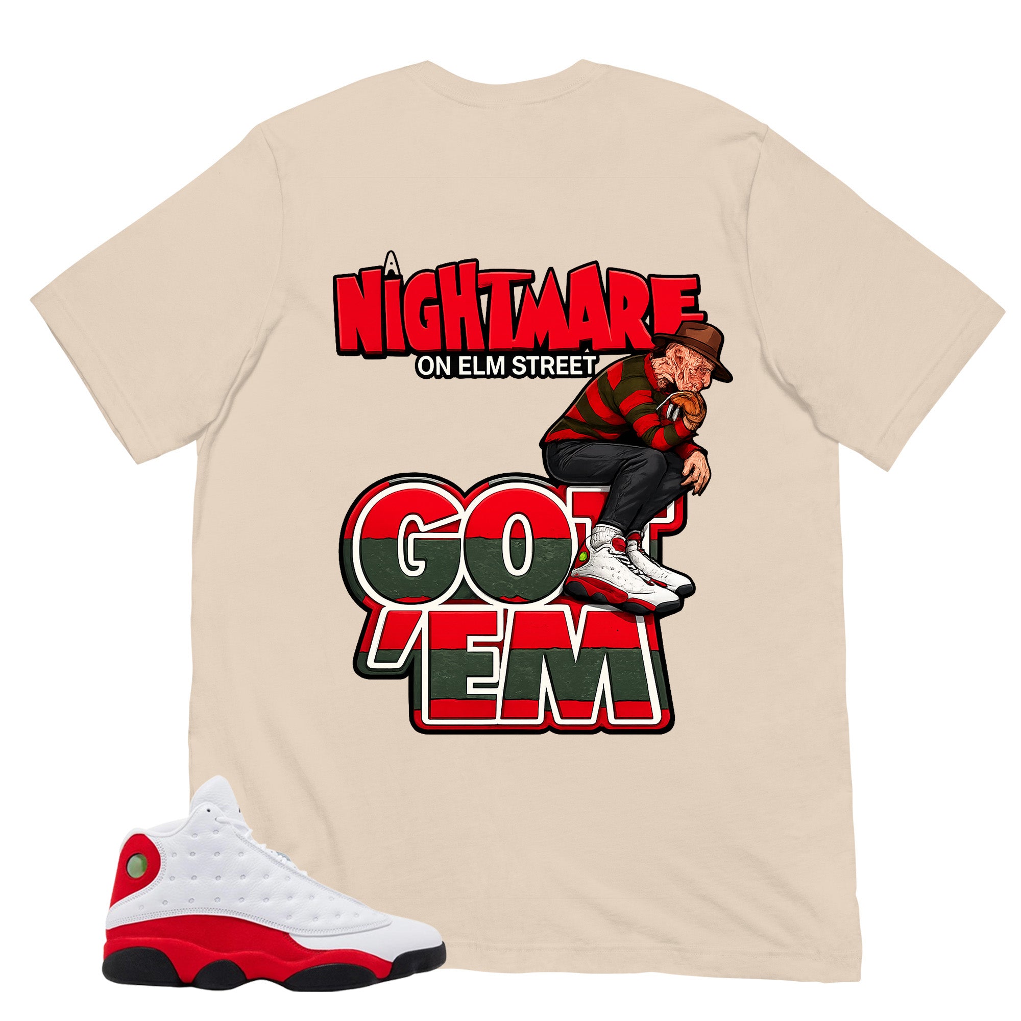 Nightmare On Elm Street Shirt - Match Air Jordan 13 'True Red' 2026