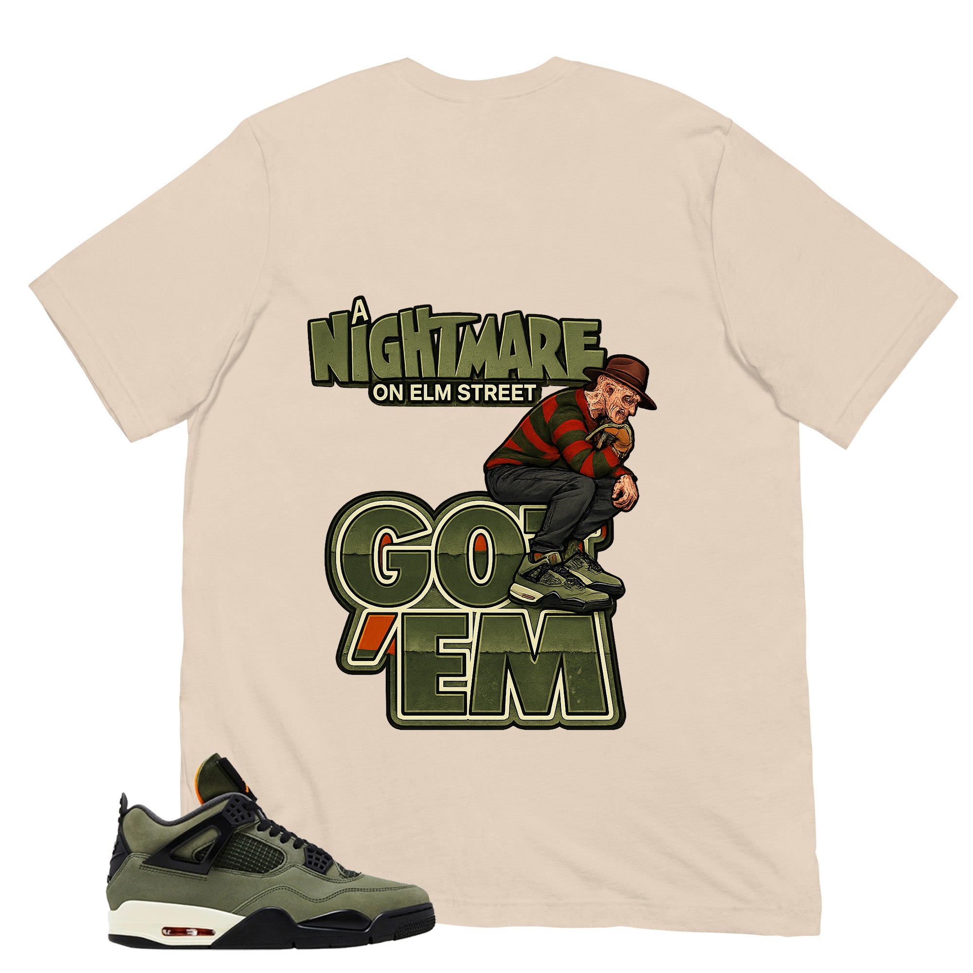 Nightmare On Elm Street Shirt - Match  Air Jordan 4 Undefeated