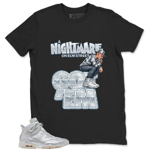 Nightmare On Elm Street Shirt - Match Air Jordan 6 x Paris Saint-Germain Metallic Silver