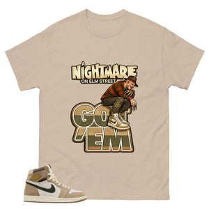 Nightmare On Elm Street Shirt - Match Cream Wmns Air Jordan 1 Khaki