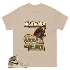 Nightmare On Elm Street Shirt - Match Cream Wmns Air Jordan 1 Khaki
