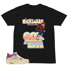 Nightmare On Elm Street Shirt - Match Union LA x Air Jordan 4 Guava Ice
