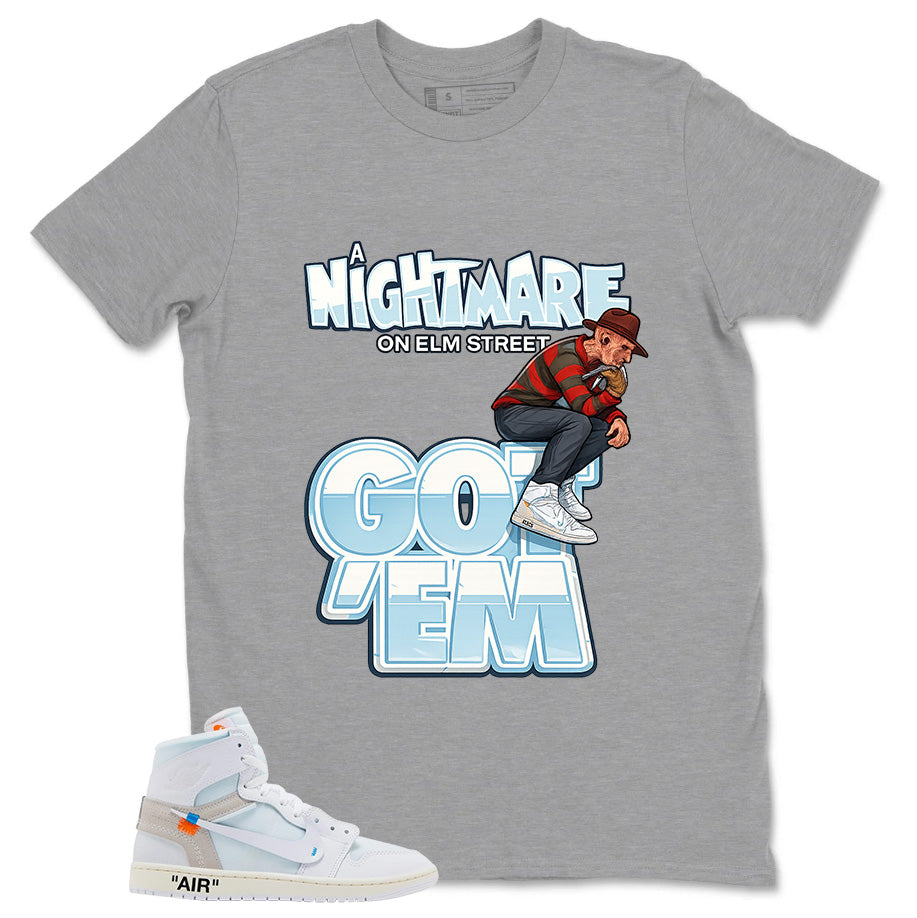 Nightmare On Elm Street Shirt - Match Virgil Abloh x Air Jordan 1 Alaska