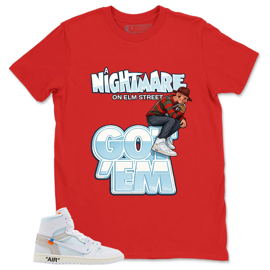 Nightmare On Elm Street Shirt - Match Virgil Abloh x Air Jordan 1 Alaska