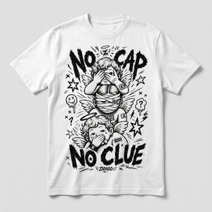 No Cap No Clue White T-shirt
