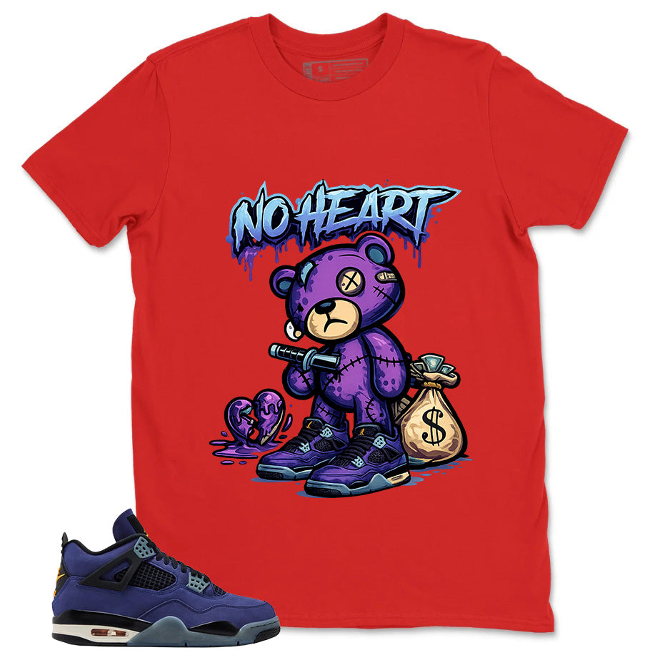No Heart Shirt - Match Air Jordan 4 Retro Lakers