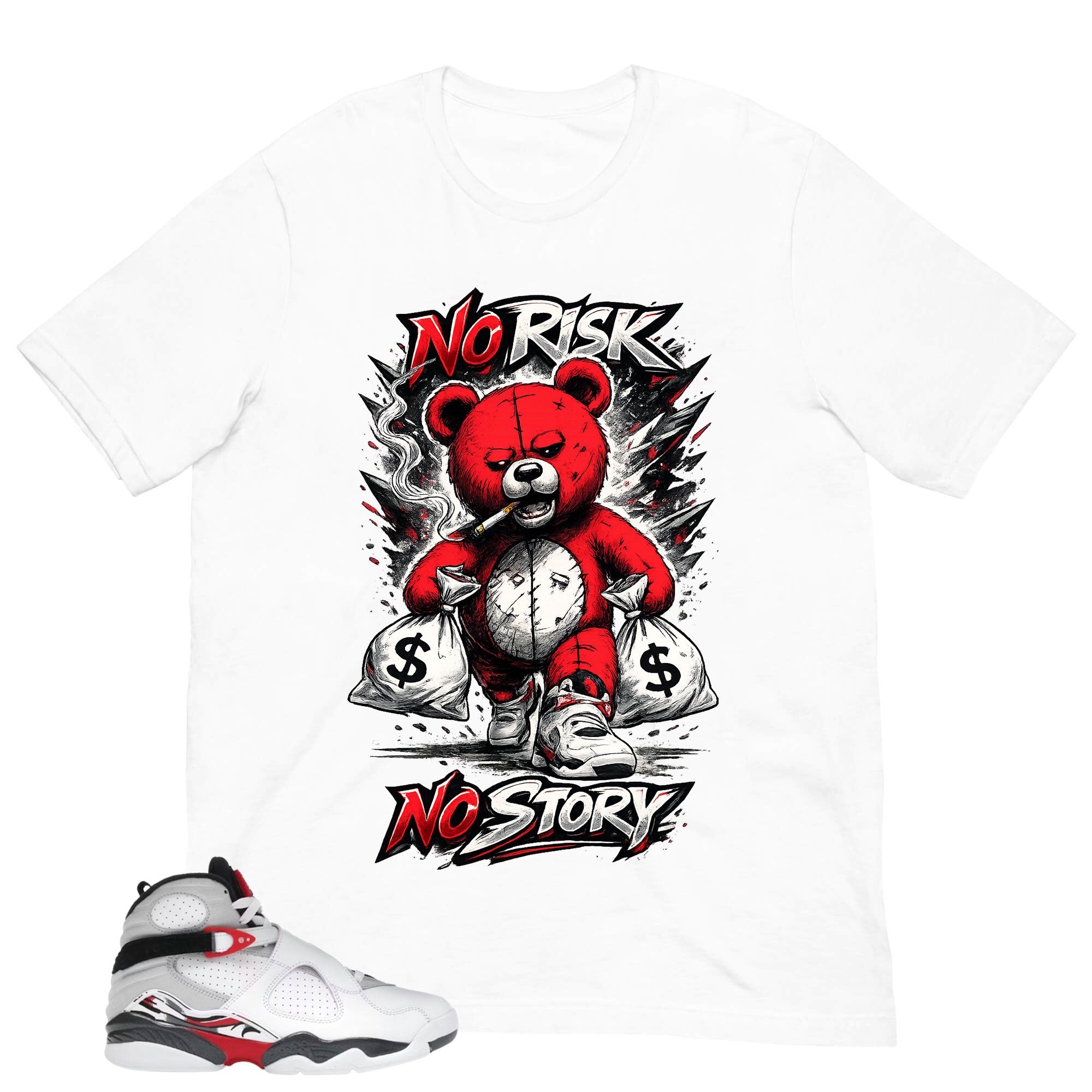 Graphic Tee to Matching 8s Bugs Bunny No Risk No Story Shirt