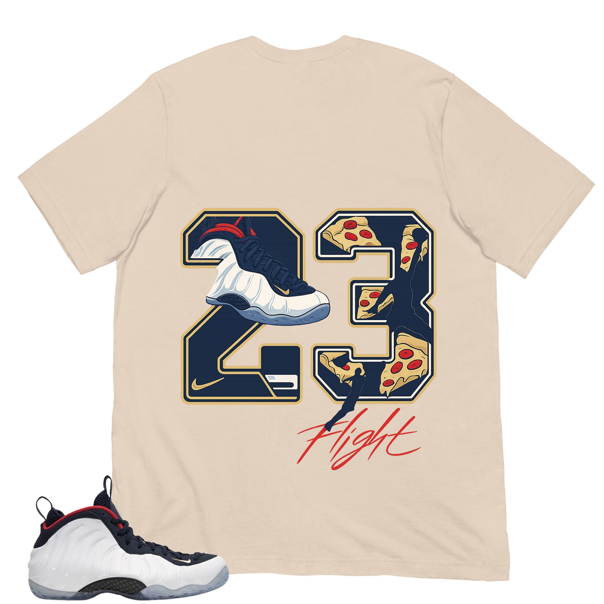23 Flight Shirt - Match Air Foamposite One PRM Olympic