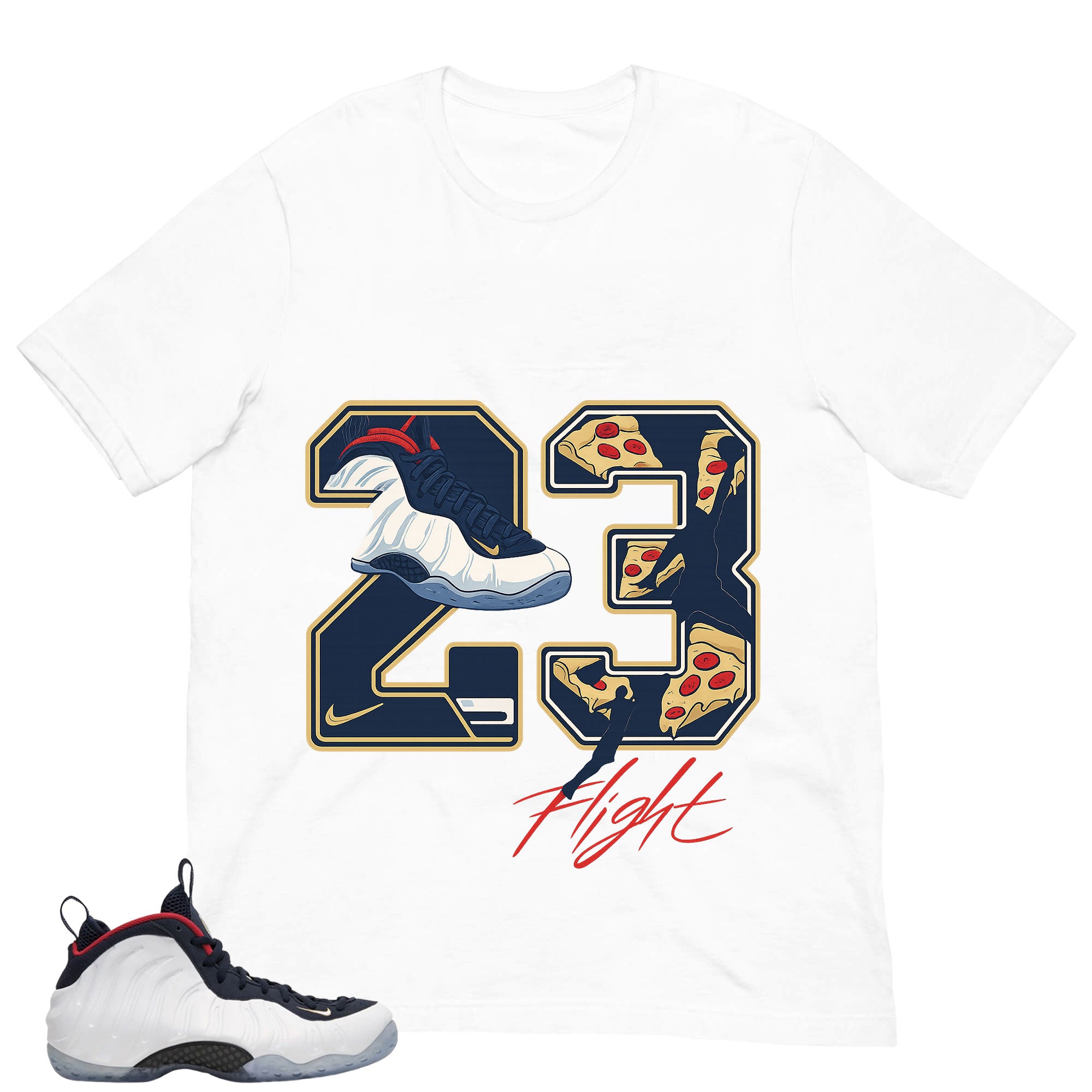 23 Flight Shirt - Match Air Foamposite One PRM Olympic