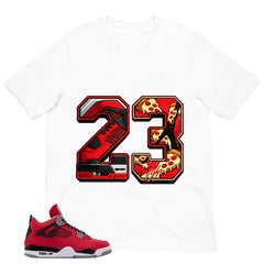 Number 23 Legend Shirt - Match Air Jordan 4 Toro Bravo