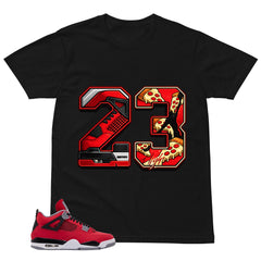 Number 23 Legend Shirt - Match Air Jordan 4 Toro Bravo