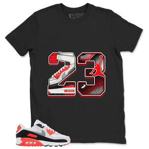 Number 23 MJ Shirt - Match Air Max 90 Infrared