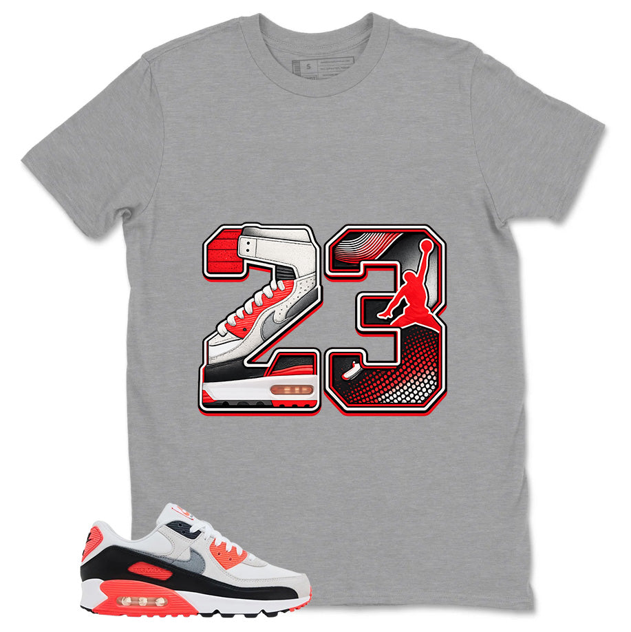 Number 23 MJ Shirt - Match Air Max 90 Infrared