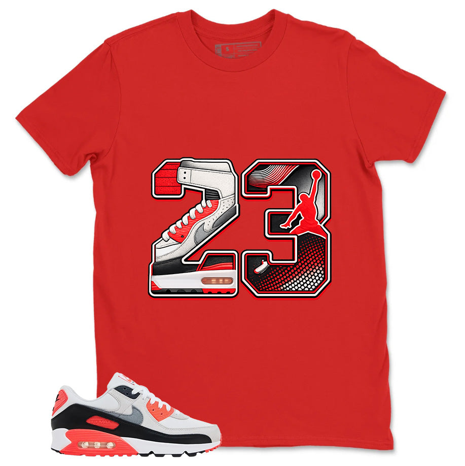 Number 23 MJ Shirt - Match Air Max 90 Infrared