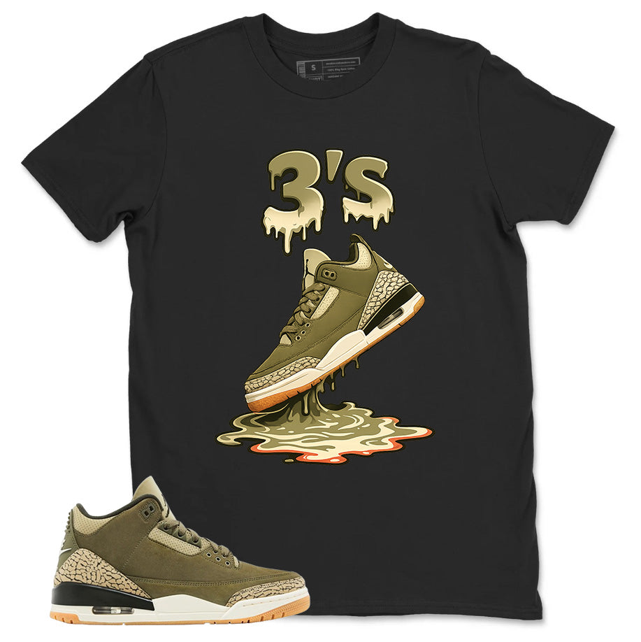 Olive Family Affair 3s Zadago Shirt 3's Dripping Graphic