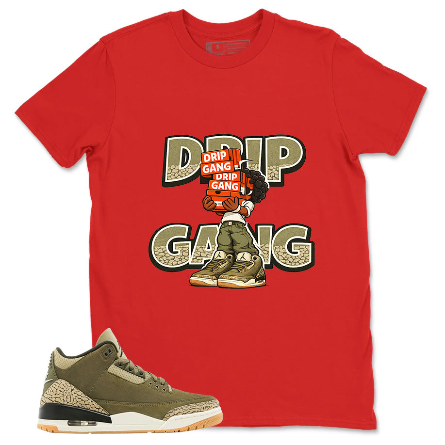 Olive Family Affair 3s Zadago Shirt Drip Gang Graphic
