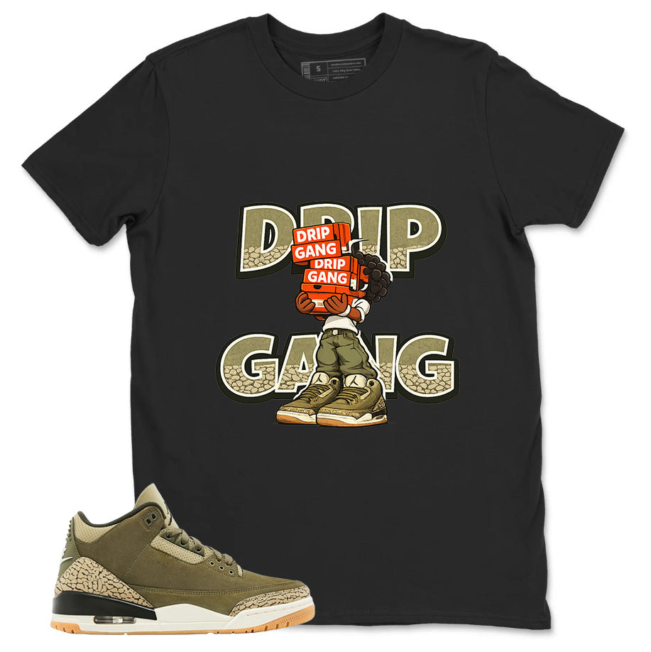 Olive Family Affair 3s Zadago Shirt Drip Gang Graphic