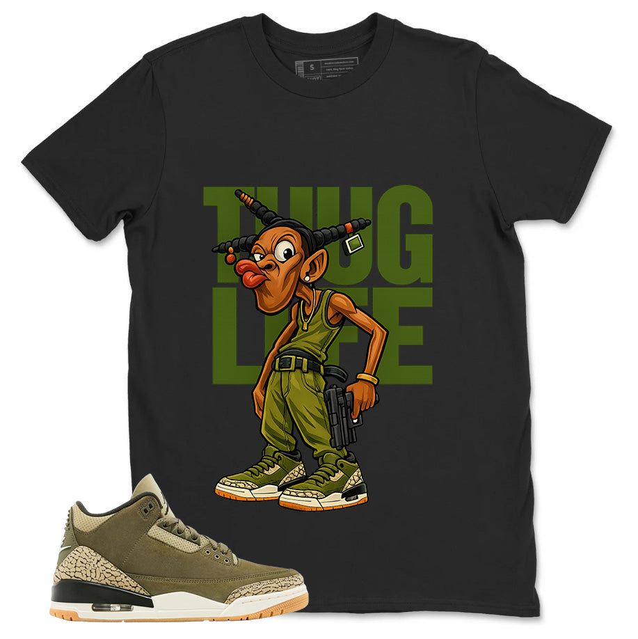 Olive Family Affair 3s Zadago Shirt Thug Life Graphic