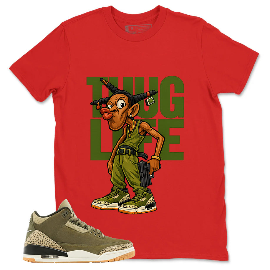 Olive Family Affair 3s Zadago Shirt Thug Life Graphic