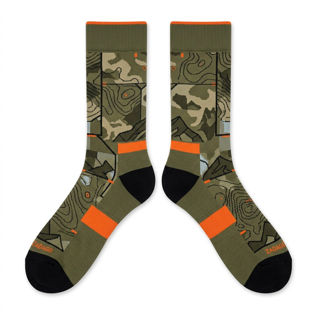 Olive Socks – Air Jordan 5 Inspired Mid-Calf Unisex Crew Socks