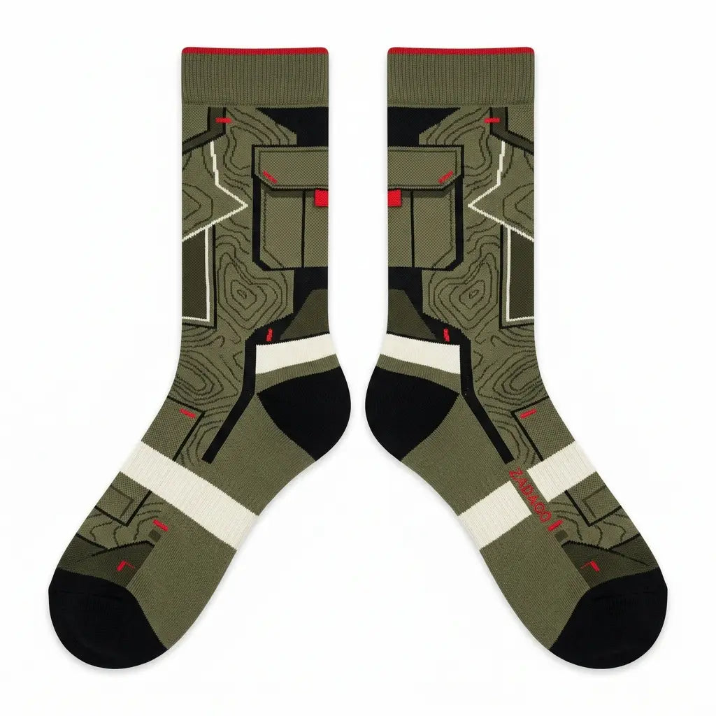Olive Socks – Travis Scott x Air Jordan 6 Retro Inspired Mid-Calf Unisex Crew Socks