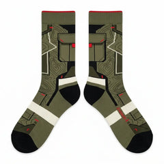 Olive Socks – Travis Scott x Air Jordan 6 Retro Inspired Mid-Calf Unisex Crew Socks