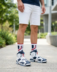 Olympic Socks – Air Jordan 6 Retro 2024 Inspired Mid-Calf Unisex Crew Socks