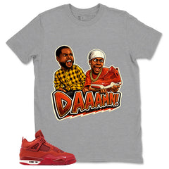 Orange Brick By Brick 4s Zadago Shirt Daaamn Sneaker Graphic