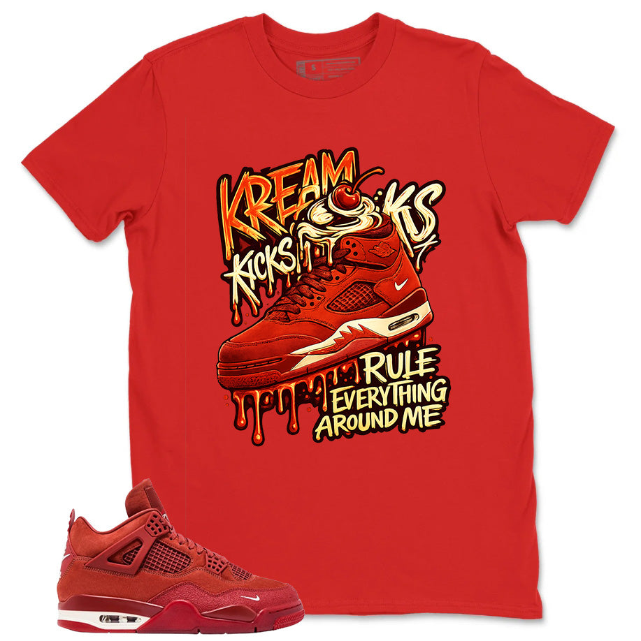 Orange Brick By Brick 4s Zadago Shirt Kream Kicks Graphic