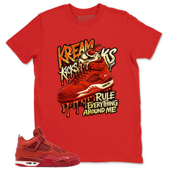 Orange Brick By Brick 4s Zadago Shirt Kream Kicks Graphic