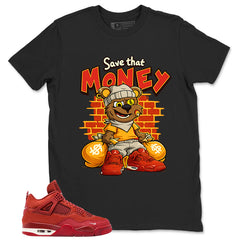 Orange Brick By Brick 4s Zadago Shirt Save That Money Graphic