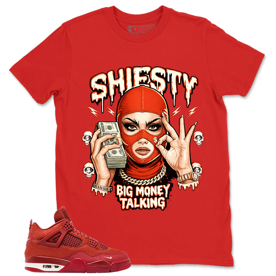 Orange Brick By Brick 4s Zadago Shirt Shiesty Big Money Talking Graphic