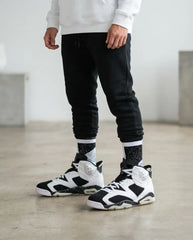 Oreo Socks – Air Jordan 6 Inspired Mid-Calf Unisex Crew Socks