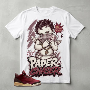 Paper Chaser Angel Graphic Tee - Shirt To Match Air Jordan 3 Bin23