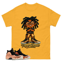 Paper Chaser Graphic Tee, Shirt to Match Air Foamposite One Copper, Air Foamposite Unisex Black Shirt