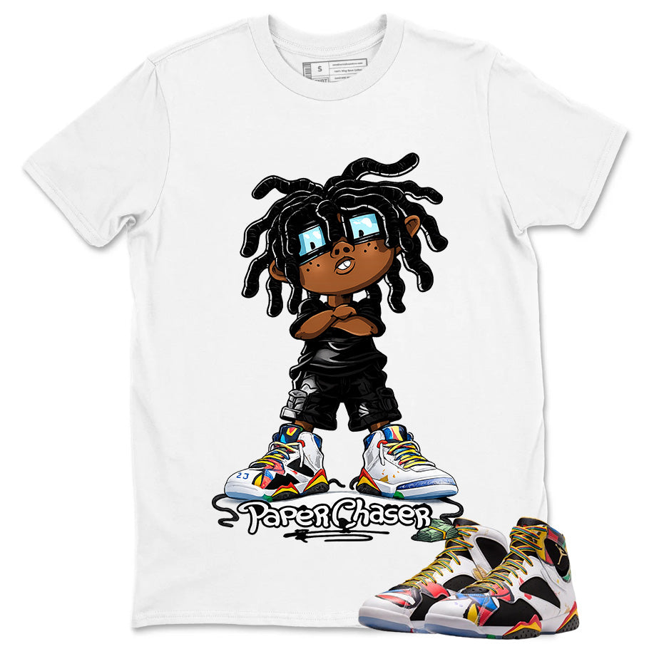 Paper Chaser Graphic Tee, Shirt to Match Air Jordan 7 Miro, Air Jordan 7 Miro Unisex Shirt