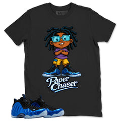 Paper Chaser Shirt - Match Air Foamposite One Royal