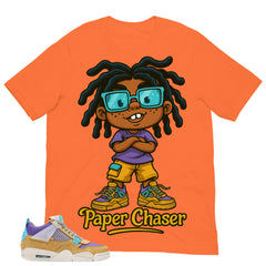 Paper Chaser Shirt - Match Union LA x Air Jordan 4 Desert Moss
