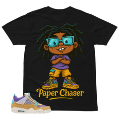 Paper Chaser Shirt - Match Union LA x Air Jordan 4 Desert Moss