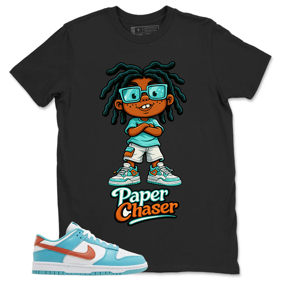 Paper Chaser Shirt - Match White Dunk Low Miami Dolphins