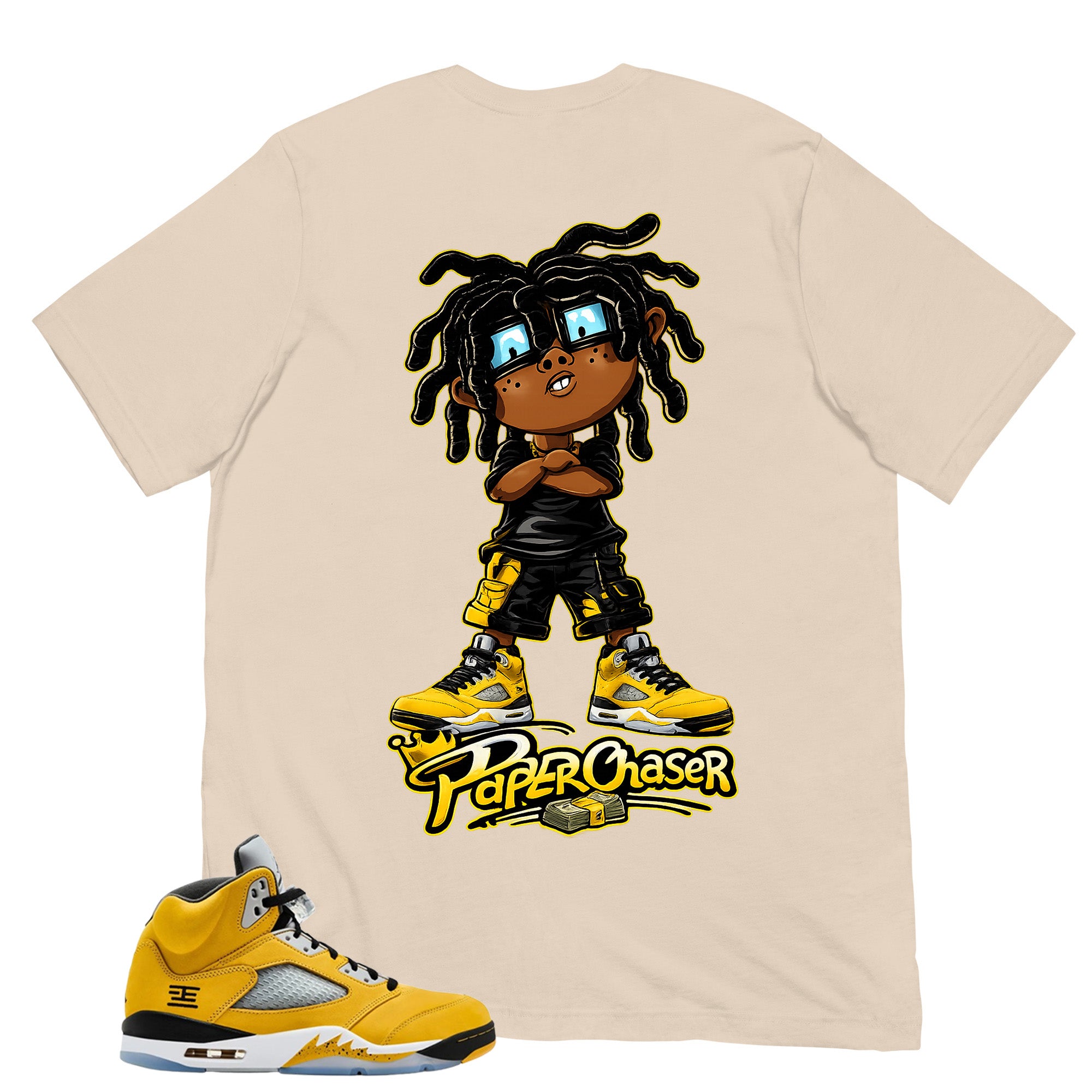 Graphic Tee Paper Chaser  - Shirt to Matching 5s T23 Tokyo