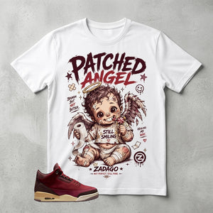 Patched Angel Graphic Tee - Shirt To Match Air Jordan 3 Bin23